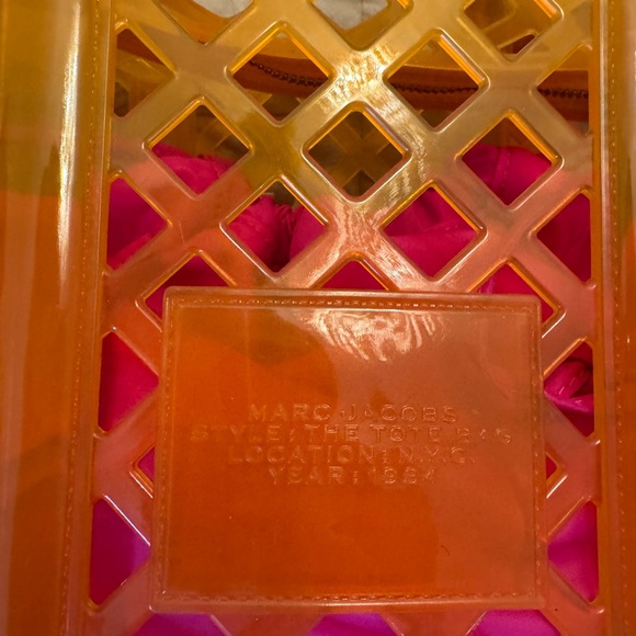 Marc Jacobs Vibrant Orange and Pink Tote - Picture 6 of 6